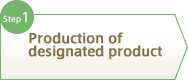 Step1 Production of designated product